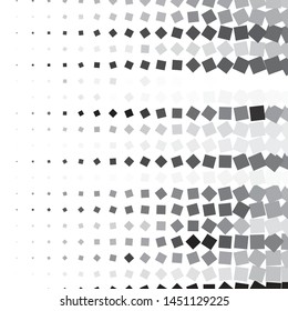 Monochrome geometric vector background. Abstract halftone illustration pattern. Vintage texture