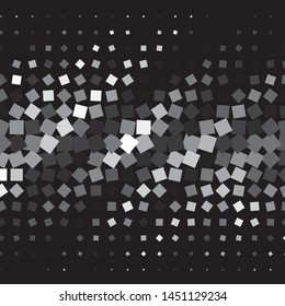 Monochrome geometric vector background. Abstract halftone illustration pattern. Vintage texture