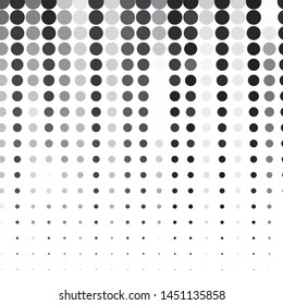 Monochrome geometric vector background. Abstract halftone illustration pattern. Vintage texture