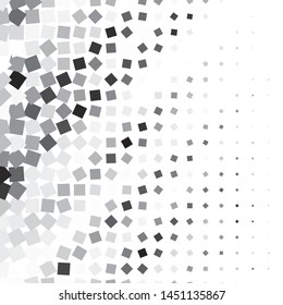 Monochrome geometric vector background. Abstract halftone illustration pattern. Vintage texture