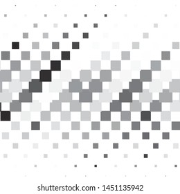 Monochrome geometric vector background. Abstract halftone illustration pattern. Vintage texture