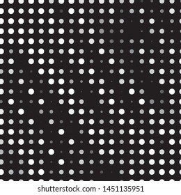 Monochrome geometric vector background. Abstract halftone illustration pattern. Vintage texture
