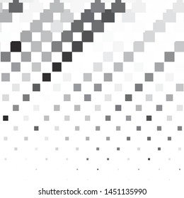 Monochrome geometric vector background. Abstract halftone illustration pattern. Vintage texture