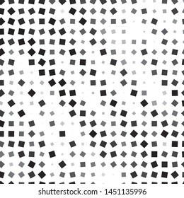 Monochrome geometric vector background. Abstract halftone illustration pattern. Vintage texture
