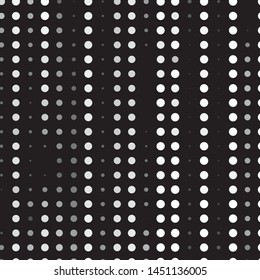 Monochrome geometric vector background. Abstract halftone illustration pattern. Vintage texture