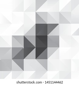 Monochrome geometric vector background. Abstract halftone illustration pattern. Vintage texture