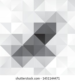 Monochrome geometric vector background. Abstract halftone illustration pattern. Vintage texture