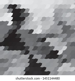 Monochrome geometric vector background. Abstract halftone illustration pattern. Vintage texture