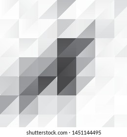 Monochrome geometric vector background. Abstract halftone illustration pattern. Vintage texture