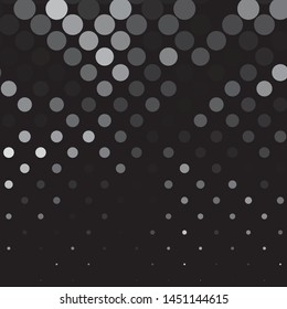 Monochrome geometric vector background. Abstract halftone illustration pattern. Vintage texture