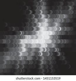 Monochrome geometric vector background. Abstract halftone illustration pattern. Vintage texture
