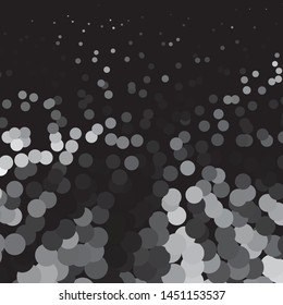Monochrome geometric vector background. Abstract halftone illustration pattern. Vintage texture