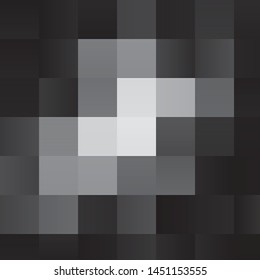 Monochrome geometric vector background. Abstract halftone illustration pattern. Vintage texture