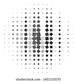 Monochrome geometric vector background. Abstract halftone illustration pattern. Vintage texture