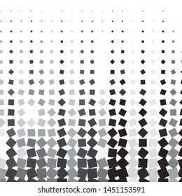 Monochrome geometric vector background. Abstract halftone illustration pattern. Vintage texture