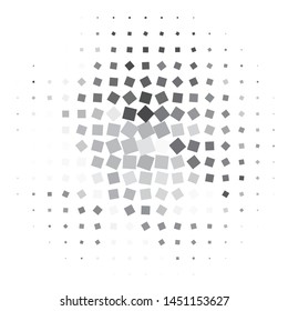 Monochrome geometric vector background. Abstract halftone illustration pattern. Vintage texture