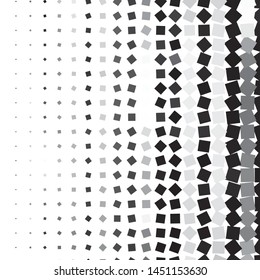 Monochrome geometric vector background. Abstract halftone illustration pattern. Vintage texture