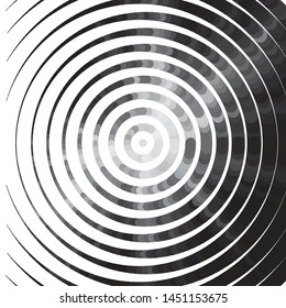 Monochrome geometric vector background. Abstract halftone illustration pattern. Vintage texture