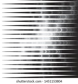 Monochrome geometric vector background. Abstract halftone illustration pattern. Vintage texture