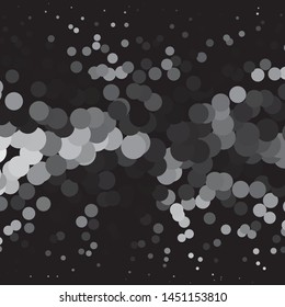 Monochrome geometric vector background. Abstract halftone illustration pattern. Vintage texture
