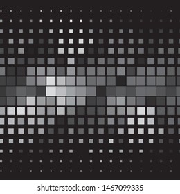 Monochrome geometric vector background. Abstract halftone illustration pattern. Vintage texture