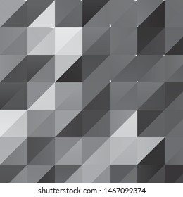 Monochrome geometric vector background. Abstract halftone illustration pattern. Vintage texture