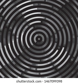 Monochrome geometric vector background. Abstract halftone illustration pattern. Vintage texture