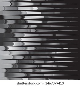 Monochrome geometric vector background. Abstract halftone illustration pattern. Vintage texture