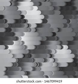 Monochrome geometric vector background. Abstract halftone illustration pattern. Vintage texture