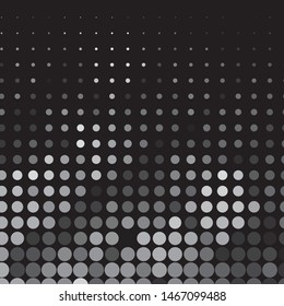 Monochrome geometric vector background. Abstract halftone illustration pattern. Vintage texture