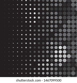 Monochrome geometric vector background. Abstract halftone illustration pattern. Vintage texture
