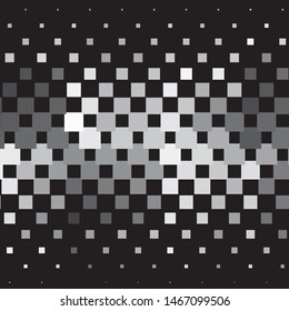 Monochrome geometric vector background. Abstract halftone illustration pattern. Vintage texture