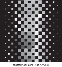 Monochrome geometric vector background. Abstract halftone illustration pattern. Vintage texture