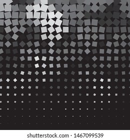 Monochrome geometric vector background. Abstract halftone illustration pattern. Vintage texture
