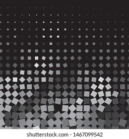 Monochrome geometric vector background. Abstract halftone illustration pattern. Vintage texture