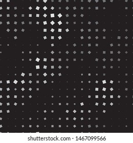 Monochrome geometric vector background. Abstract halftone illustration pattern. Vintage texture