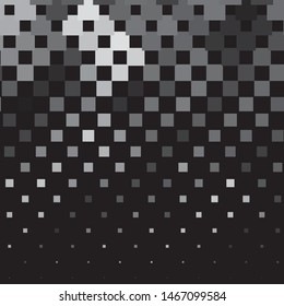 Monochrome geometric vector background. Abstract halftone illustration pattern. Vintage texture