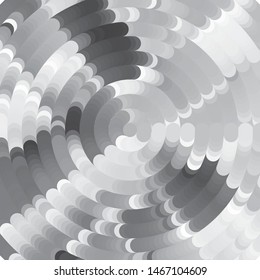 Monochrome geometric vector background. Abstract halftone illustration pattern. Vintage texture