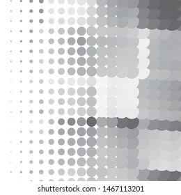 Monochrome geometric vector background. Abstract halftone illustration pattern. Vintage texture