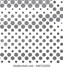 Monochrome geometric vector background. Abstract halftone illustration pattern. Vintage texture