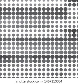 Monochrome geometric vector background. Abstract halftone illustration pattern. Vintage texture