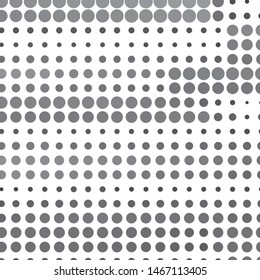 Monochrome geometric vector background. Abstract halftone illustration pattern. Vintage texture