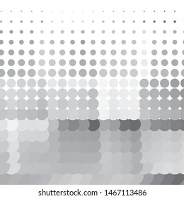 Monochrome geometric vector background. Abstract halftone illustration pattern. Vintage texture
