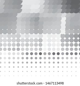 Monochrome geometric vector background. Abstract halftone illustration pattern. Vintage texture