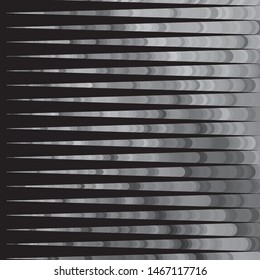 Monochrome geometric vector background. Abstract halftone illustration pattern. Vintage texture