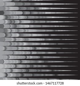 Monochrome geometric vector background. Abstract halftone illustration pattern. Vintage texture