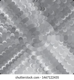 Monochrome geometric vector background. Abstract halftone illustration pattern. Vintage texture
