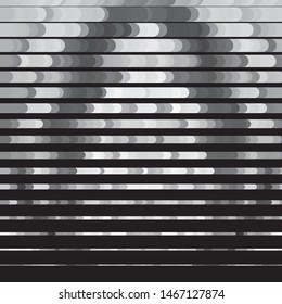 Monochrome geometric vector background. Abstract halftone illustration pattern. Vintage texture