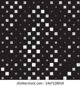 Monochrome geometric vector background. Abstract halftone illustration pattern. Vintage texture