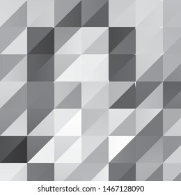 Monochrome geometric vector background. Abstract halftone illustration pattern. Vintage texture